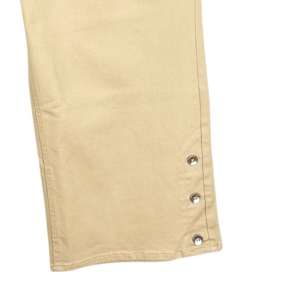 Isaac Mizrahi Women's Stretch Elastic Waist Pull-on Beige Pants Size 28WP NWOT - Picture 9 of 15